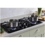 GE - 36" Built-In Gas Cooktop - Black - Image 4