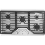 GE Profile - 36" Built-In Gas Cooktop - Stainless Steel
