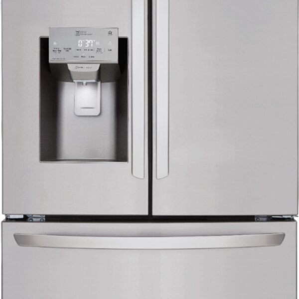 LG 27.8 Cu. Ft. 4-Door French Door Smart Refrigerator Double Freezer Drawers Stainless Steel from Kings Outlet