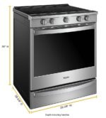 Whirlpool - 6.4 Cu. Ft. Slide-In Electric Convection Range with Self-Cleaning with Air Fry with Connection - Stainless Steel - Image 3