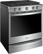Whirlpool 5.8 Cu. Ft. Slide-In Gas Convection Range Self-Cleaning Air Fry Connection Stainless Steel from Kings Outlet