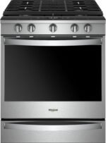 Whirlpool 5.8 Cu. Ft. Slide-In Gas Convection Range Self-Cleaning Air Fry Connection Stainless Steel from Kings Outlet