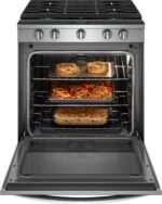 Whirlpool 5.8 Cu. Ft. Slide-In Gas Convection Range Self-Cleaning Air Fry Connection Stainless Steel from Kings Outlet