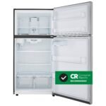 LG - 23.8 Cu. Ft. Top Freezer Refrigerator with Internal Water Dispenser - Stainless Steel - Image 4