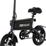 GoTrax - Z4 SWIFT Foldable eBike w/ 25mi Max Operating Range and 15.5mph Max Speed - Black