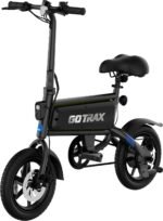 GoTrax - Z4 SWIFT Foldable eBike w/ 25mi Max Operating Range and 15.5mph Max Speed - Black