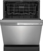 Frigidaire - 24" Front Control Built-In Plastic Tub Dishwasher with DishSense Sensor Technology, 54 dBA - Stainless Steel - Image 4