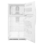 Whirlpool - 20.5 Cu. Ft. Top-Freezer Refrigerator with Frameless Glass Shelves - White - Image 2