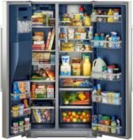 Maytag 28.7 Cu. Ft. Side-by-Side Built-in Refrigerator Arctic Blue Interior Stainless Steel from Kings Outlet