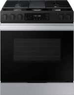 Samsung - Bespoke 6.0 Cu. Ft. Slide-In Gas Range with Air Fry - Stainless Steel