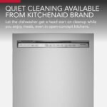 KitchenAid 24" Front Control Built-In Dishwasher Stainless Steel Tub ProWash Cycle 3rd Rack 39 from Kings Outlet