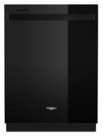 Whirlpool - 24" Top Control Built-In Stainless Steel Tub Dishwasher with Large Capacity Tall Top Rack and 50 dBA - Black