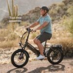 Lectric eBikes - XP4 750 Step-Thru Foldable Long-Range eBike (Max 85mi/28mph) + LevelUp Rack/Seat Post/Elite Headlight/Lock - Tempest Grey - Image 6