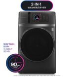 GE Profile - UltraFast 4.8 Cu. Ft. High-Efficiency Smart Front Load Washer and Electric Dryer Combo with Ventless Heat Pump - Carbon Graphite - Image 4