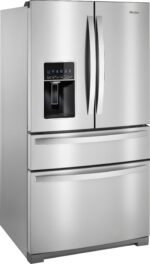 Whirlpool - 26.2 Cu. Ft. 4-Door French Door Refrigerator - Stainless Steel - Image 2