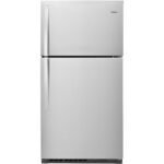 Whirlpool - 21.3 Cu. Ft. Top-Freezer Refrigerator - Stainless Steel