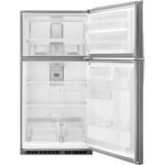 Whirlpool - 21.3 Cu. Ft. Top-Freezer Refrigerator - Stainless Steel - Image 4