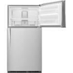 Whirlpool - 21.3 Cu. Ft. Top-Freezer Refrigerator - Stainless Steel - Image 5