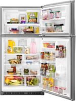 Whirlpool - 21.3 Cu. Ft. Top-Freezer Refrigerator - Stainless Steel - Image 3