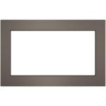 GE - 30" Trim Kit for Profile PEB7227BLTS Microwave - Black Stainless Steel