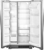 Whirlpool 21.7 Cu. Ft. Side-by-Side Refrigerator Monochromatic Stainless Steel from Kings Outlet