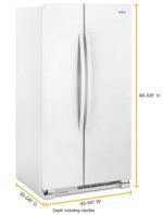 Whirlpool - 21.7 Cu. Ft. Side-by-Side Refrigerator - White - Image 4