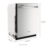 Whirlpool 24" Dishwasher AI Intelligent Wash 47 dBA Stainless Steel from Kings Outlet
