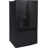 GE - 27.7 Cu. Ft. French Door Refrigerator with External Ice & Water Dispenser - Black Slate - Image 6