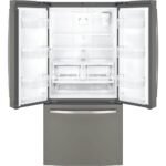 GE - 18.6 Cu. Ft. French Door Counter-Depth Refrigerator with Internal Water Dispenser - Slate - Image 5