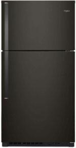 Whirlpool 21.3 Cu. Ft. Top-Freezer Refrigerator Black Stainless Steel from Kings Outlet