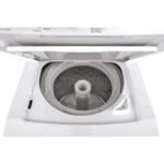 GE - 2.3 Cu. Ft. Top Load Washer and 4.4 Cu. Ft. Electric Dryer Laundry Center - White - Image 7