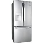 LG - 21.8 Cu. Ft. French Door Refrigerator with External Water Dispenser - Stainless Steel - Image 2