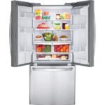 LG - 21.8 Cu. Ft. French Door Refrigerator with External Water Dispenser - Stainless Steel - Image 6