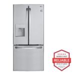 LG - 21.8 Cu. Ft. French Door Refrigerator with External Water Dispenser - Stainless Steel - Image 4