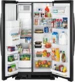 Amana - 21.4 Cu. Ft. Side-by-Side Refrigerator - Black - Image 3