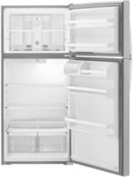 Whirlpool - 14.3 Cu. Ft. Top-Freezer Refrigerator - Monochromatic Stainless Steel - Image 5