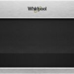 Whirlpool - 1.1 Cu. Ft. Low Profile Over-the-Range Microwave Hood Combination with Hidden Control Panel - Stainless Steel