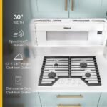 Whirlpool - 1.1 Cu. Ft. Low Profile Over-the-Range Microwave Hood Combination - White - Image 7