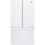 GE - 27.0 Cu. Ft. French Door Refrigerator with Internal Water Dispenser - High Gloss White