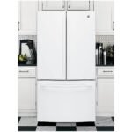 GE - 27.0 Cu. Ft. French Door Refrigerator with Internal Water Dispenser - High Gloss White - Image 3