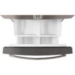 GE - 25.6 Cu. Ft. French Door Refrigerator with In-Door Ice Maker - Slate - Image 6