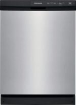 Frigidaire - 24" Front Control Built-In Dishwasher with 3-Cycles, 55 dBA - Stainless Steel