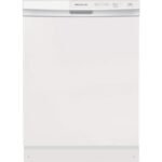 Frigidaire - 24" Front Control Built-In Dishwasher with PowerPlus Cycle, 60 dBA - White