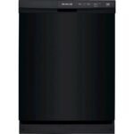 Frigidaire - 24" Front Control Built-In Dishwasher with 3-Cycles, 60 dBA - Black
