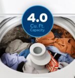 GE 4.0 Cu. Ft. High-Efficiency Top Load Washer Water Level Control White from Kings Outlet