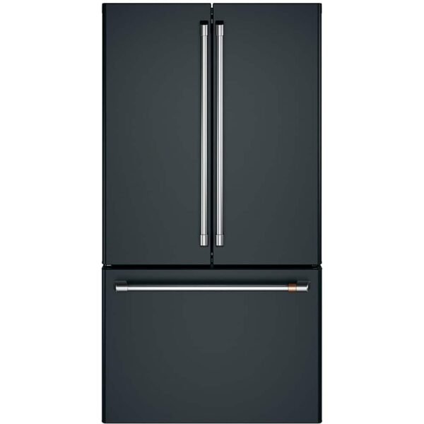 Café 23.1 Cu. Ft. French Door Counter-Depth Smart Refrigerator Internal Water Dispenser Matte Black from Kings Outlet