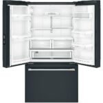 Café 23.1 Cu. Ft. French Door Counter-Depth Smart Refrigerator Internal Water Dispenser Matte Black from Kings Outlet