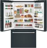Café 23.1 Cu. Ft. French Door Counter-Depth Smart Refrigerator Internal Water Dispenser Matte Black from Kings Outlet