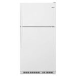 Whirlpool - 20.5 Cu. Ft. Top-Freezer Refrigerator with Frameless Glass Shelves - White