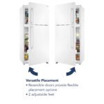 Insignia 18 Cu. Ft. Top-Freezer Refrigerator Handles White from Kings Outlet